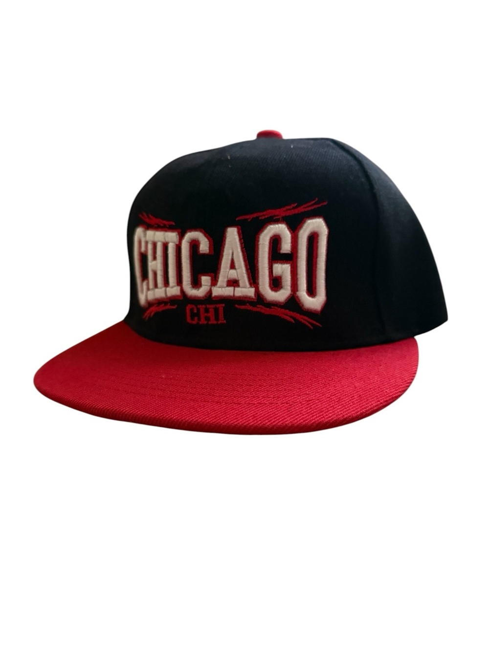 Vintage Chicago Snapback Hat - Black & Red Men’s Women’s Unisex Cap